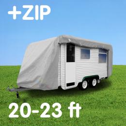 Caravan cover with zip: 20-23 ft
