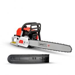 92CC Commercial Petrol Chain Saw - Red & White