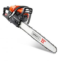 58cc Commercial Petrol Chainsaw 22 Bar E-Start Chains Saw Tree Pruning