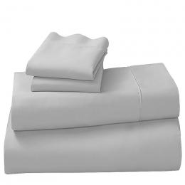 Laura Hill Cotton microfibre 1000TC 4pc Queen sheet set - Silver