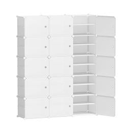 Shoe Cabinet Shoe Box White 15 Cube Portable Organiser Storage Stand