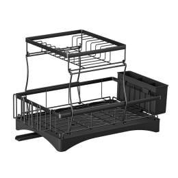 Dish Rack Expandable Drying Drainer Holder Tray Kitchen 2 Tiers