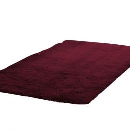 Designer Soft Shag Shaggy Floor Confetti Rug Carpet  80x120cm Burgundy