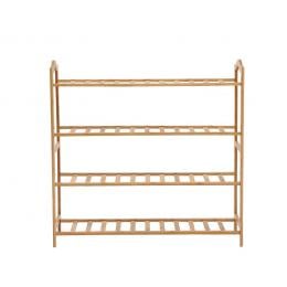Bamboo Shoe Rack Storage Wooden Shelf Stand 4 Tiers Layers 80cm