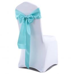 50 Pcs Wedding Party Event Home Decoration Satin Chair Sashes Tiffany