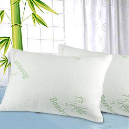 2 Pcs Luxury Memory Foam Bamboo Pillow 70 X 40 Cm