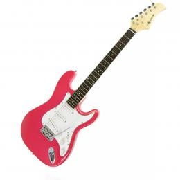 Karrera Full Size Electric Guitar - Pink