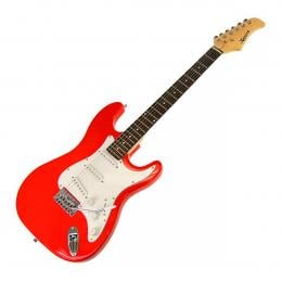 Karrera Full Size Electric Guitar - Red