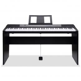 Karrera 88 Keys Electronic Keyboard Piano with Stand Pedal Black