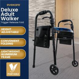 Evekare Deluxe Trigger Release Folding Adult Walker