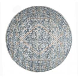 Duality Silver Transitional Round Rug
