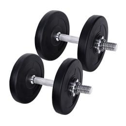 15KG Dumbbells Weight Training Plates Home Gym Fitness Exercise