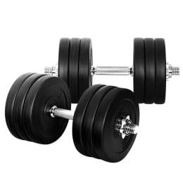 35kg Dumbbells Weight Plates Home Gym Fitness Exercise