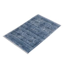 Floor Mat Shaggy Rug Large Area Carpet Bedroom 50x80cm Blue