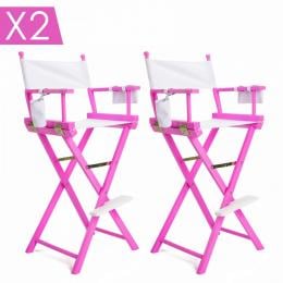 2X Tall Director Chair - PINK HUMOR
