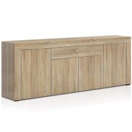 Buffet Sideboard Cabinet Storage 4 Doors Cupboard Hall Wood Table