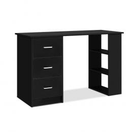 Office Computer Desk Student Study Table 3 Drawers 120cm Black