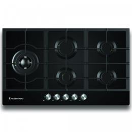 Kleenmaid 90cm Black Glass Gas Cooktop GCTK9012