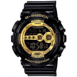 Casio G-Shock Digital Mens Black/Gold Watch GD-100GB-1DR