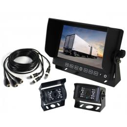 Elinz 7in Monitor Caravan 2 Cameras System Reversing Ccd 4pin