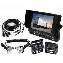 Elinz 7in Monitor Caravan 2 Reversing Camera 4pin 3av Mic 12v 24v