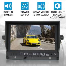 7in  Monitor HD 12v/24v With 3 Av Inputs 4pin Advanced