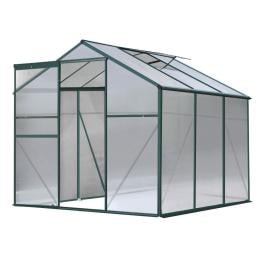 Greenfingers Greenhouse Aluminum Garden Shed Polycarbonate 1.9x1.9m