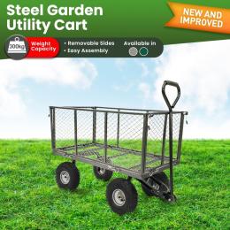 Steel Mesh Garden Trolley Cart - Hammer Grey