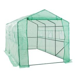 350cm Greenhouse PE Apex Roof - Green