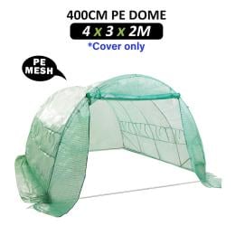 400cm Greenhouse Pe Dome Tunnel Cover Only - Green