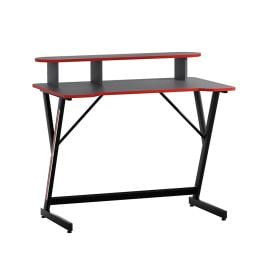 Gaming Desk Computer Table 2-tiers Storage Study Home Ofiice 100cm