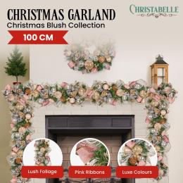 Christabelle 100cm Christmas Garland - Christmas Blush