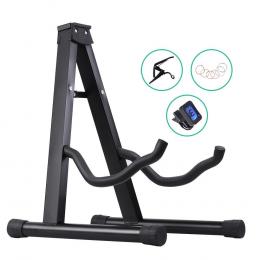 Folding Acoustic Guitar Stand Bass Floor Rack Holder Pack