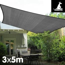 Wallaroo Shade sail 3x5m Grey