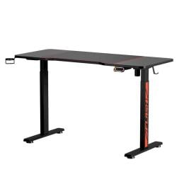 Electric Standing Desk Gaming Sit Stand Table Rgb Light Home Office