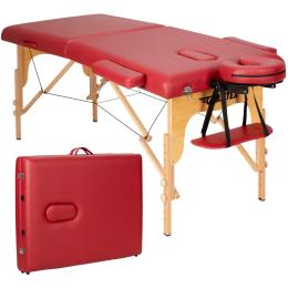 Folding Massage Bed With Adjustable Height & Headrest