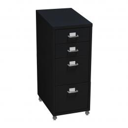 4 Drawers Steel File Cabinet Black