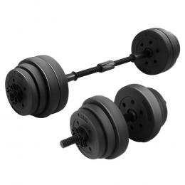 Powertrain 20kg ABS Dumbbell Barbell Set