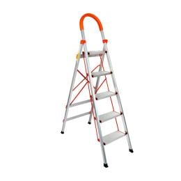 5 Step Ladder Multi-Purpose Folding Aluminium Non Slip Platform