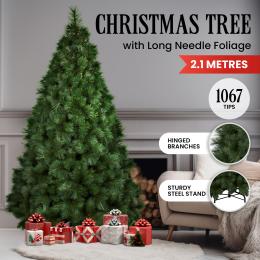 Christabelle 2.1m Needle Green Pine Christmas Tree