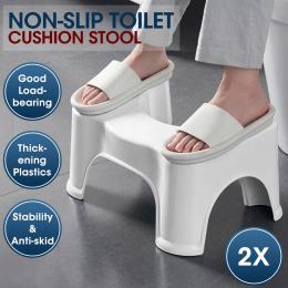 2 Pcs Most Comfortable Toilet Potty Stool Consitipation Relief