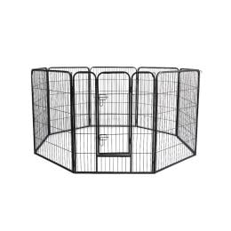 8 Panel Pet Dog Playpen Puppy Exercise Cage Enclosure Fence Cat 48