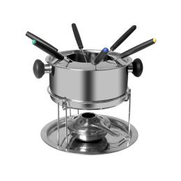 Classic Fondue Set 12pcs Stainless Steel Cheese Chocolate Dipping