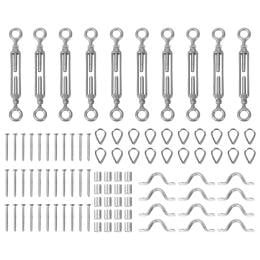 Wire Rope DIY Balustrade Kit 10 Set Stainless Steel Grade 316 Eye