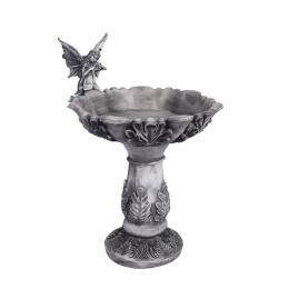 Bird Bath Garden Ornament Decor Statue Fairy Sculpture Feeder Lawn