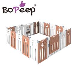 BoPeep Kids Baby Playpen Foldable Child Safety Gate Toddler Fence 18 Panels Pink