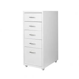 5 Drawers Portable Cabinet Rack Storage  Stackable Organiser White