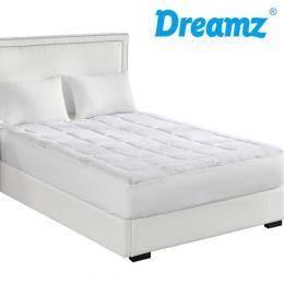 Bamboo Pillowtop Mattress Topper Protector Cool Cover Queen