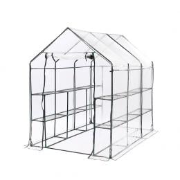 3 Tier Walk In Greenhouse Garden Shed PVC Cover Tunnel Green House