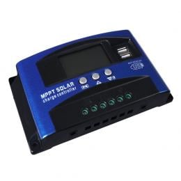 30A Solar Panel Charge Controller 12V 24V Regulator USB Mppt Battery